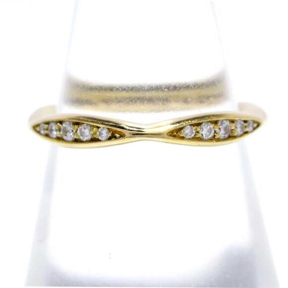CHANEL Camellia Collection Half Eternity Ring J10836 18K Rose Gold Diamond - Picture 1 of 5